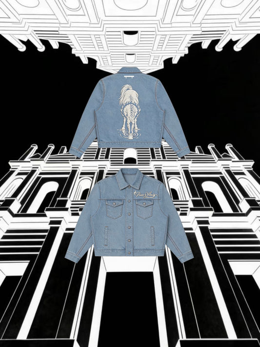 Peace & Vibe 白馬牛仔夾克