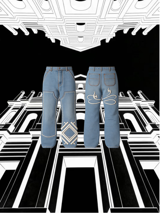 Peace & Vibe 炎環牛仔褲