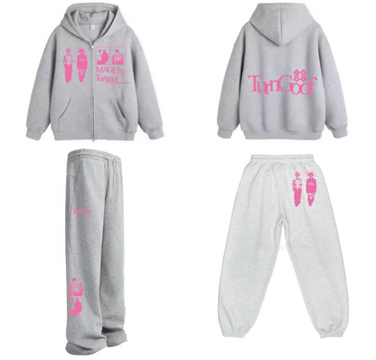 TURNGOOF LOGO ZIP JACKET+LONG PANTS