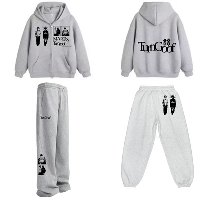 TURNGOOF LOGO ZIP JACKET+LONG PANTS